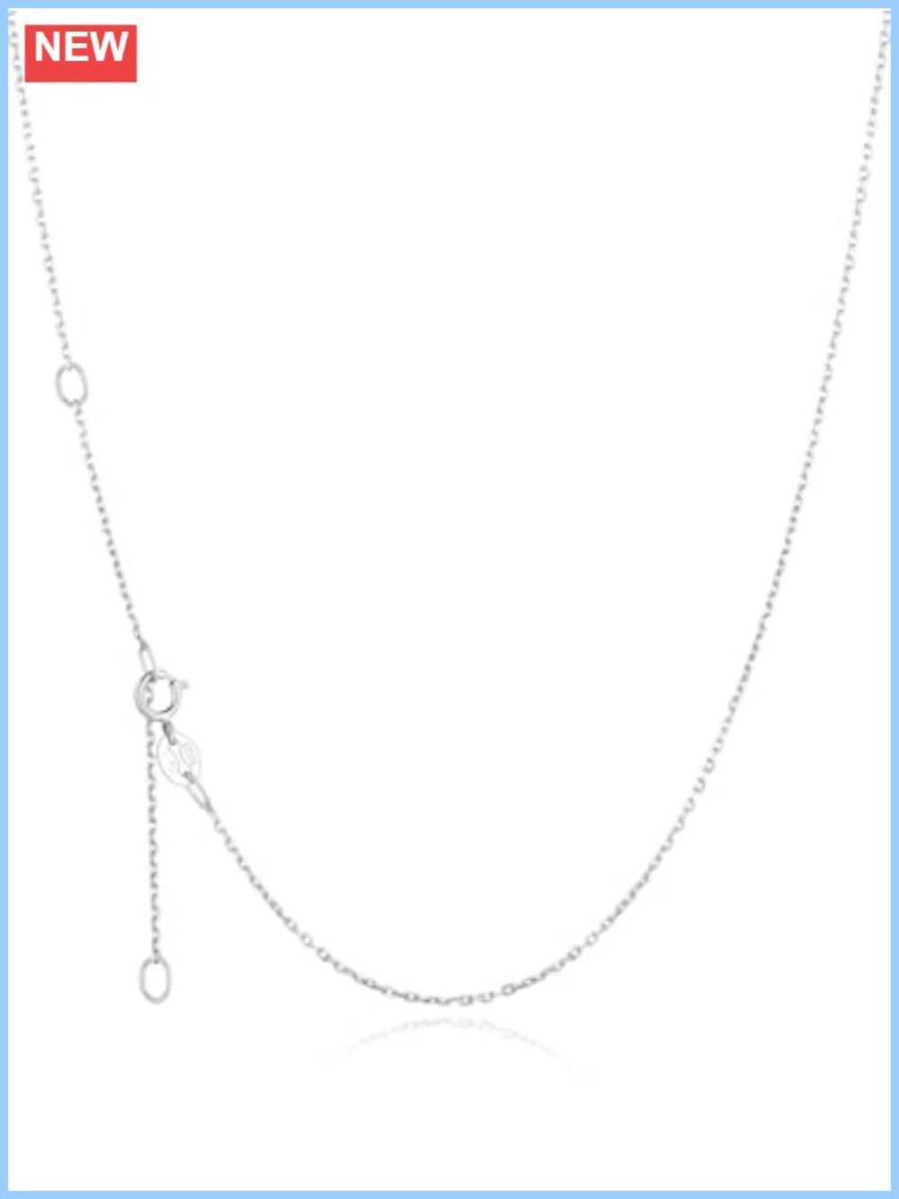 925 Sterling Silver Cable Chain Necklace for Women 18 Inch